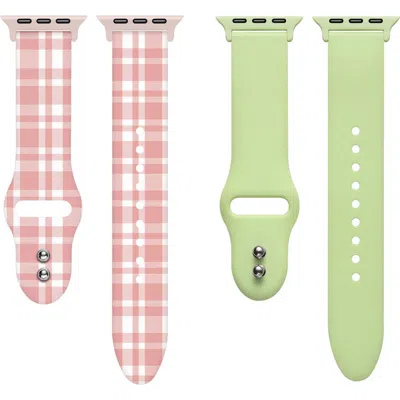 Posh Tech 2-pack Silicone Apple Watch® Watchbands In Multi
