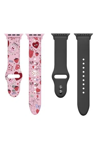 Posh Tech 2-pack Silicone Apple Watch® Watchbands In Multi