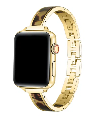 Posh Tech Addison Metal And Tortoise Band For Apple Watch In Black