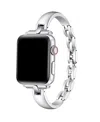 Posh Tech Alexis Stainless Steel Bracelet Band For Apple Watch In Silver