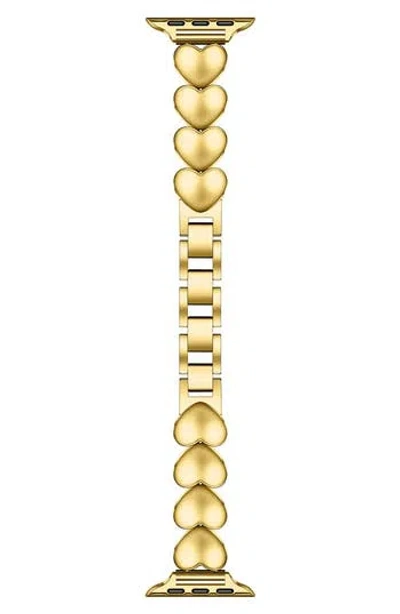 Posh Tech Aphrodite Heart Bracelet Apple Watch® Watchband In Gold
