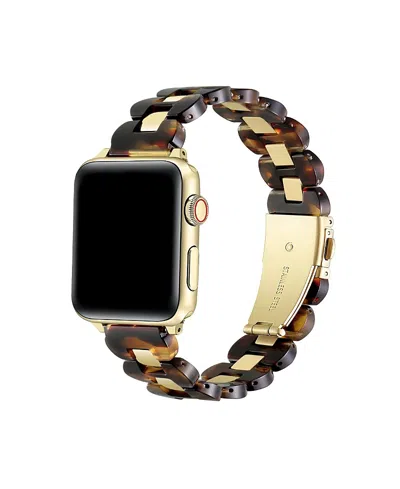 Posh Tech Aria Resin Stainless Steel Band For Apple Watch In Gold
