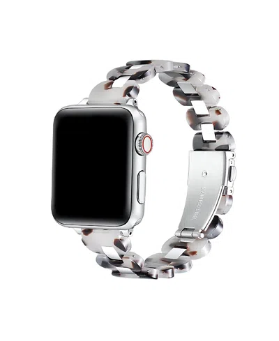 Posh Tech Aria Resin Stainless Steel Band For Apple Watch In Metallic
