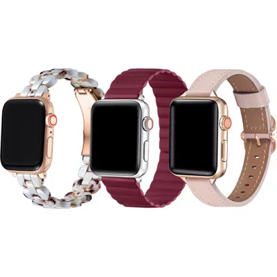 Posh Tech Assorted 3-pack Apple Watch® Watchbands In White