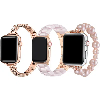 Posh Tech Assorted 3-pack Watchbands In Multi