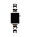 Posh Tech Austin Star Leather Band For Apple Watch In Sand