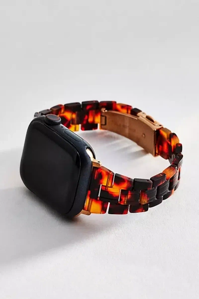 Posh Tech Autumn Resin Apple Watch Band In Brown