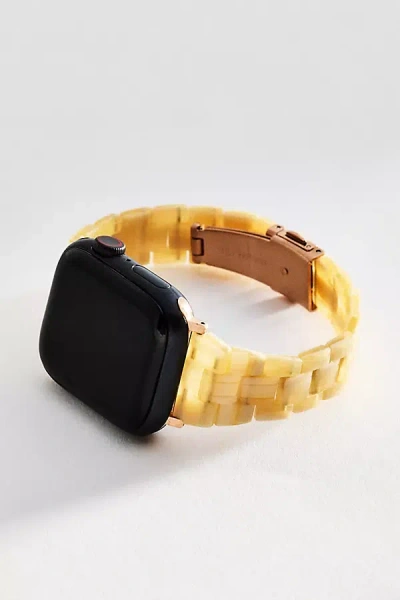 Posh Tech Autumn Resin Apple Watch Band In Gold