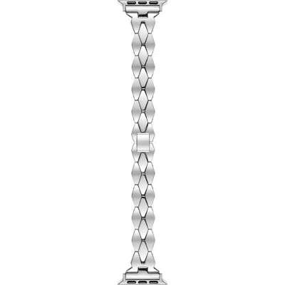 Posh Tech Ava Stainless Steel Apple Watch® Watchband In Silver