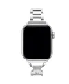 Posh Tech Avery Stainless Steel Band For Apple Watch In Silver