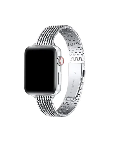 Posh Tech Brooklyn Stainless Steel Band For Apple Watch In Metallic