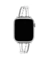 Posh Tech Cape Stainless Steel Band For Apple Watch In Silver