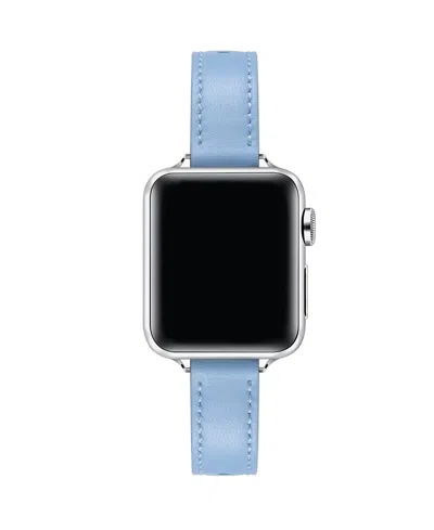 Posh Tech Carmen Leather Band For Apple Watch In Blue