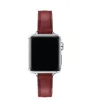 Posh Tech Carmen Leather Band For Apple Watch In Brown