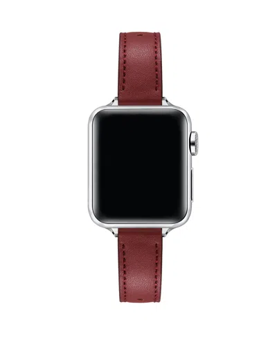 Posh Tech Carmen Leather Band For Apple Watch In Brown