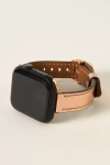Posh Tech Carmen Skinny Leather Apple Watch Band In Pink