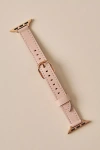 Posh Tech Carmen Skinny Leather Apple Watch Band In Pink