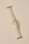 Posh Tech Carmen Skinny Leather Apple Watch Band In White