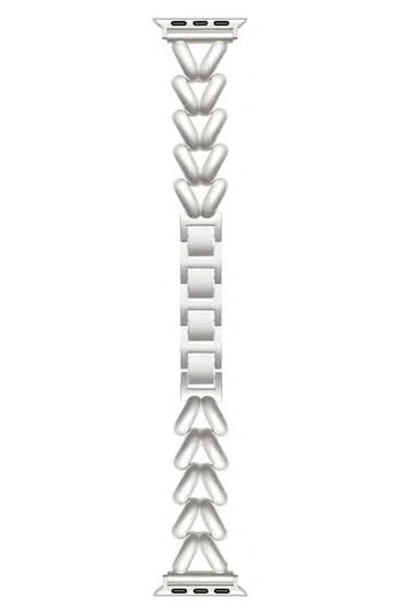 Posh Tech Caroline Apple Watch® Watchband In Silver