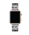 Posh Tech Charlie Resin Link Band For Apple Watch In Gray