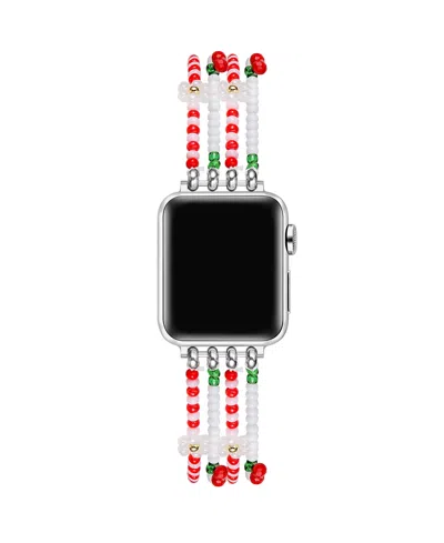 Posh Tech Cherry Beaded Band For Apple Watch