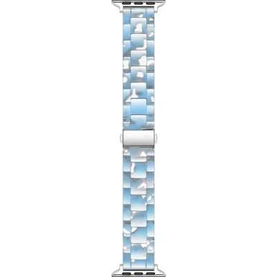 Posh Tech Claire Resin Link Watchband In Blue