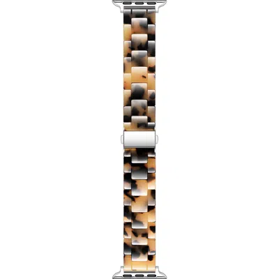 Posh Tech Claire Resin Link Watchband In Brown