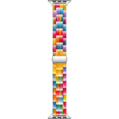 Posh Tech Claire Resin Link Watchband In Multi