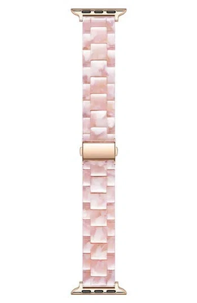 Posh Tech Claire Resin Link Watchband In Pink