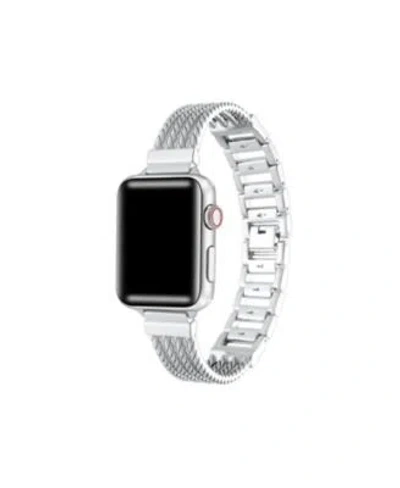Posh Tech Clara Stainless Steel Band For Apple Watch In Silver
