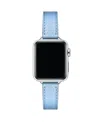 Posh Tech Cleo Leather Band For Apple Watch In Blue