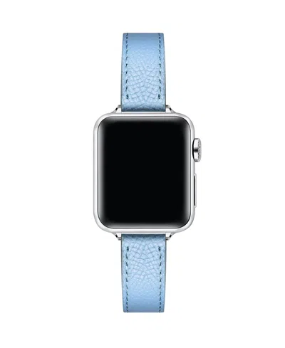 Posh Tech Cleo Leather Band For Apple Watch In Blue