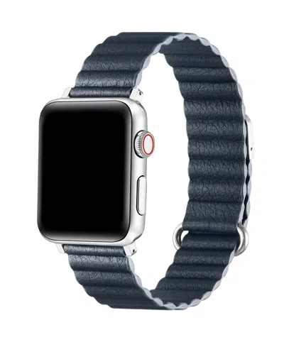 Posh Tech Dakota Faux Leather Band For Apple Watch In Green
