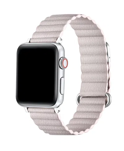 Posh Tech Dakota Faux Leather Band For Apple Watch In Purple