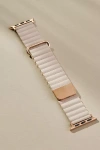 Posh Tech Dakota Magnetic Leather Apple Watch Band In Sand