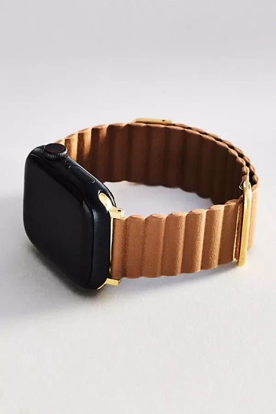Posh Tech Dakota Magnetic Leather Apple Watch Band In White