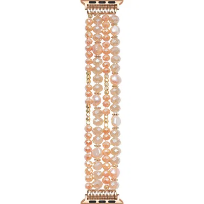 Posh Tech Demi Rose Gold Beaded Bracelet Apple Watch® Band