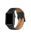 Posh Tech Derek Perforated Leather Band For Apple Watch, Fits All Apple Watch Models In Black