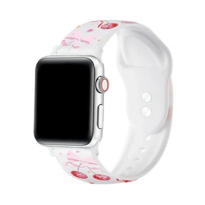 Posh Tech Disco Cherry Silicone Band For Apple Watch + Smartwatch In Multi