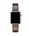 Posh Tech Drake Leather Band For Apple Watch In Brown