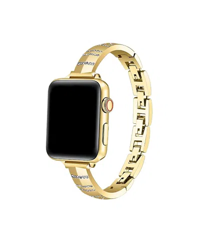 Posh Tech Eclipse Rhinestone Band For Apple Watch In Gold