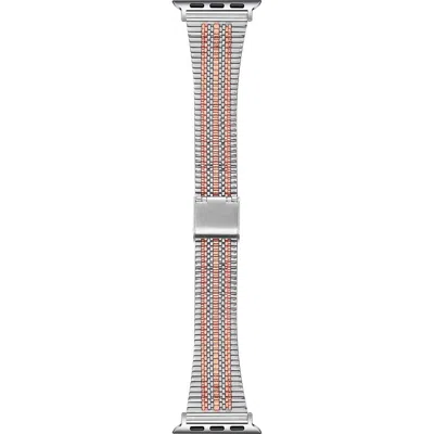 Posh Tech Eliza Stainless Steel Apple Watch® Watchband In Silver