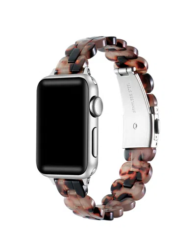 Posh Tech Elle Resin Band For Apple Watch 40,41,42mm In Chocolate
