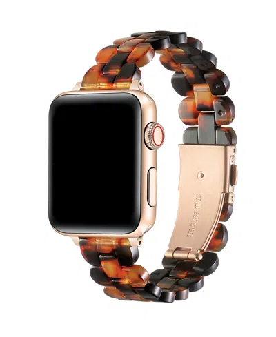 Posh Tech Elle Resin Link Band For Apple Watch In Brown