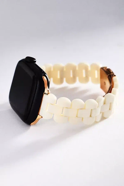 Posh Tech Elle Resin Link Band For Apple Watch In Gold