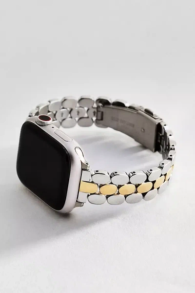 Posh Tech Emery Stainless Steel Apple Watch Band In Metallic