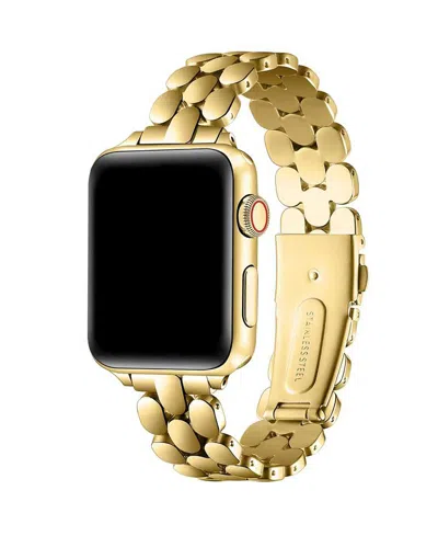 Posh Tech Emery Stainless Steel Band For Apple Watch In Gold