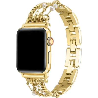 Posh Tech Gigi Pearl Chain Watchband In Transparent