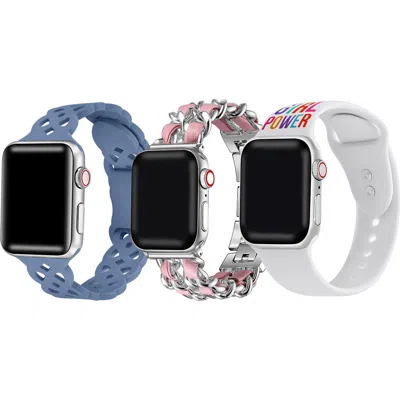 Posh Tech Girl Power Assorted 3-pack Apple Watch® Watchbands In Multi