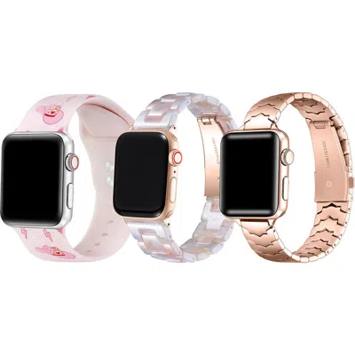 Posh Tech Iris Silicone & Link Watchbands In Multi